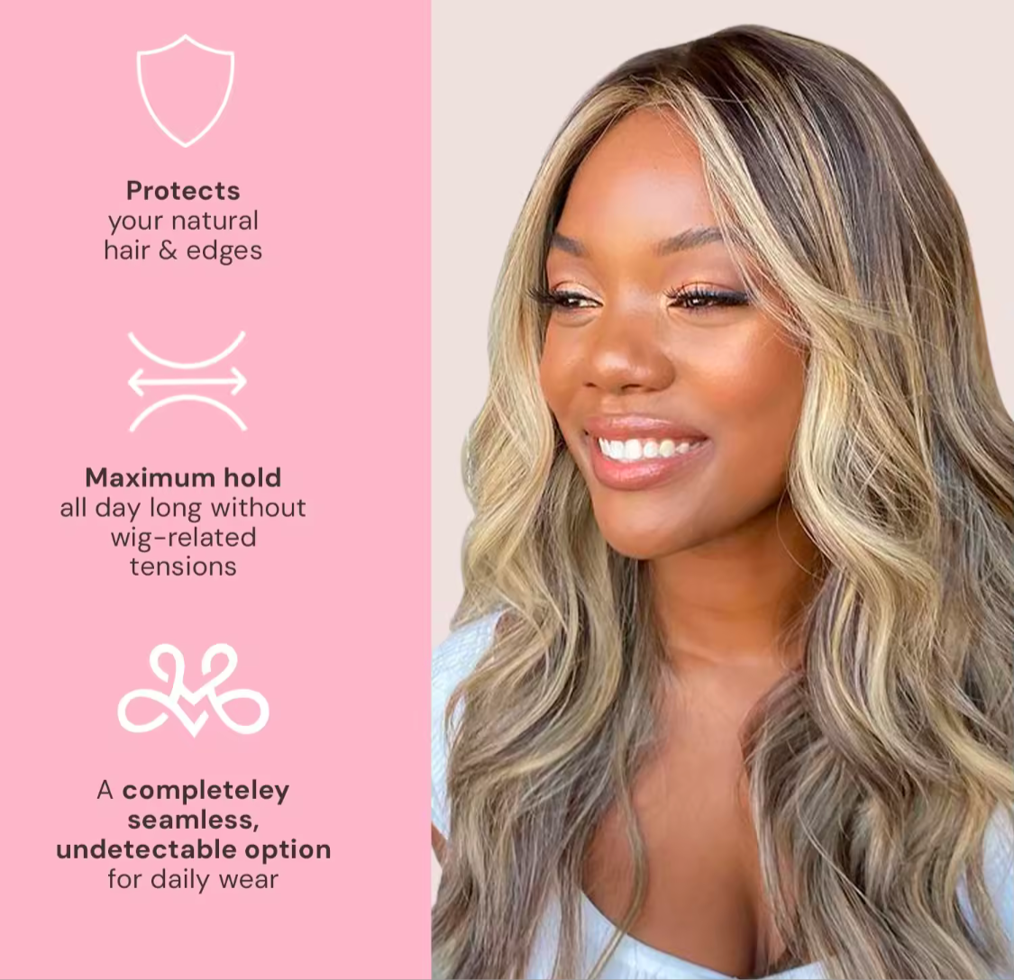 Velvet lace wig grip band