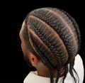 Men’s cornrows wash & blow