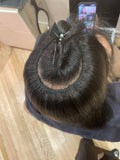 sew in {leave out}