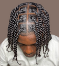 Men's two strand twist wash & blow