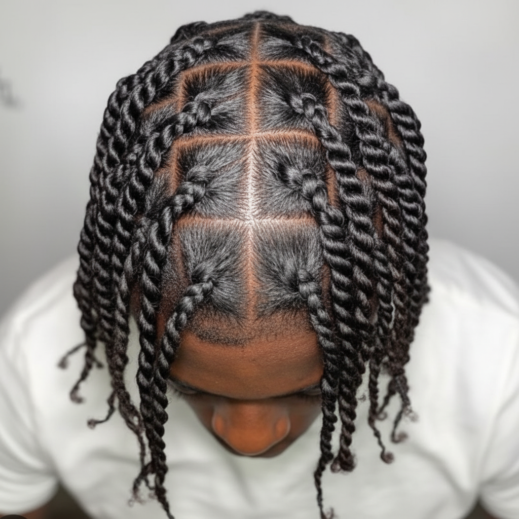 Men's Coil Twists – White Background