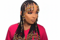 Tribal Braids with Gold and Silver Beads